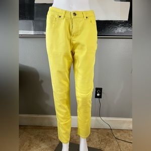 Yellow jeans size 8